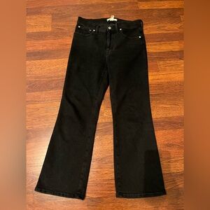 Madewell Cali Demi Boot Jeans in Black Wash Size 29